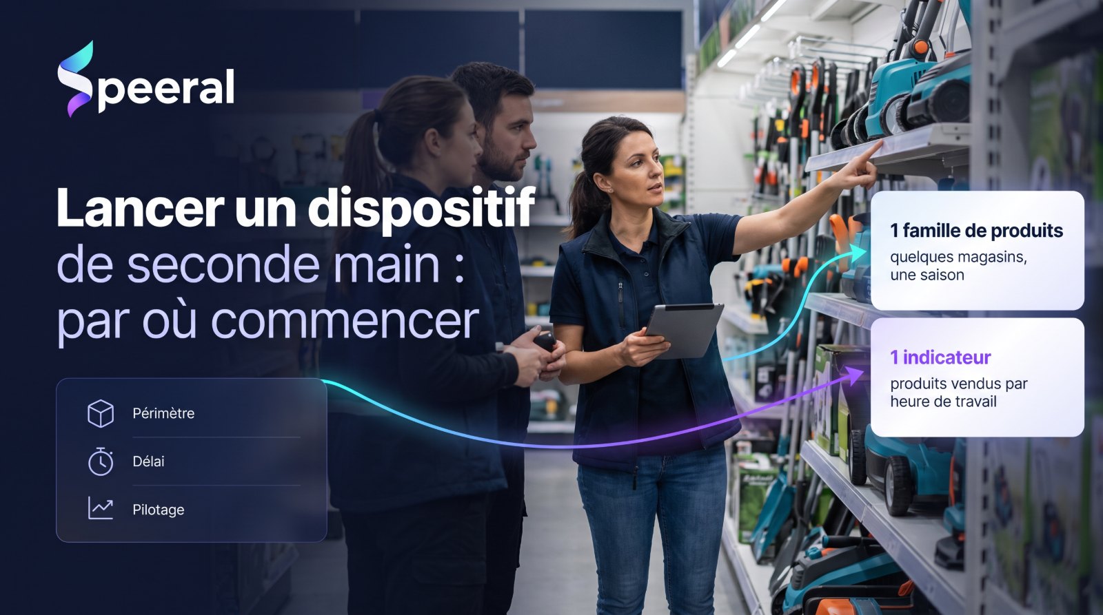 Lancer un dispositif de seconde main : une famille de produits, quelques magasins et un indicateur de pilotage