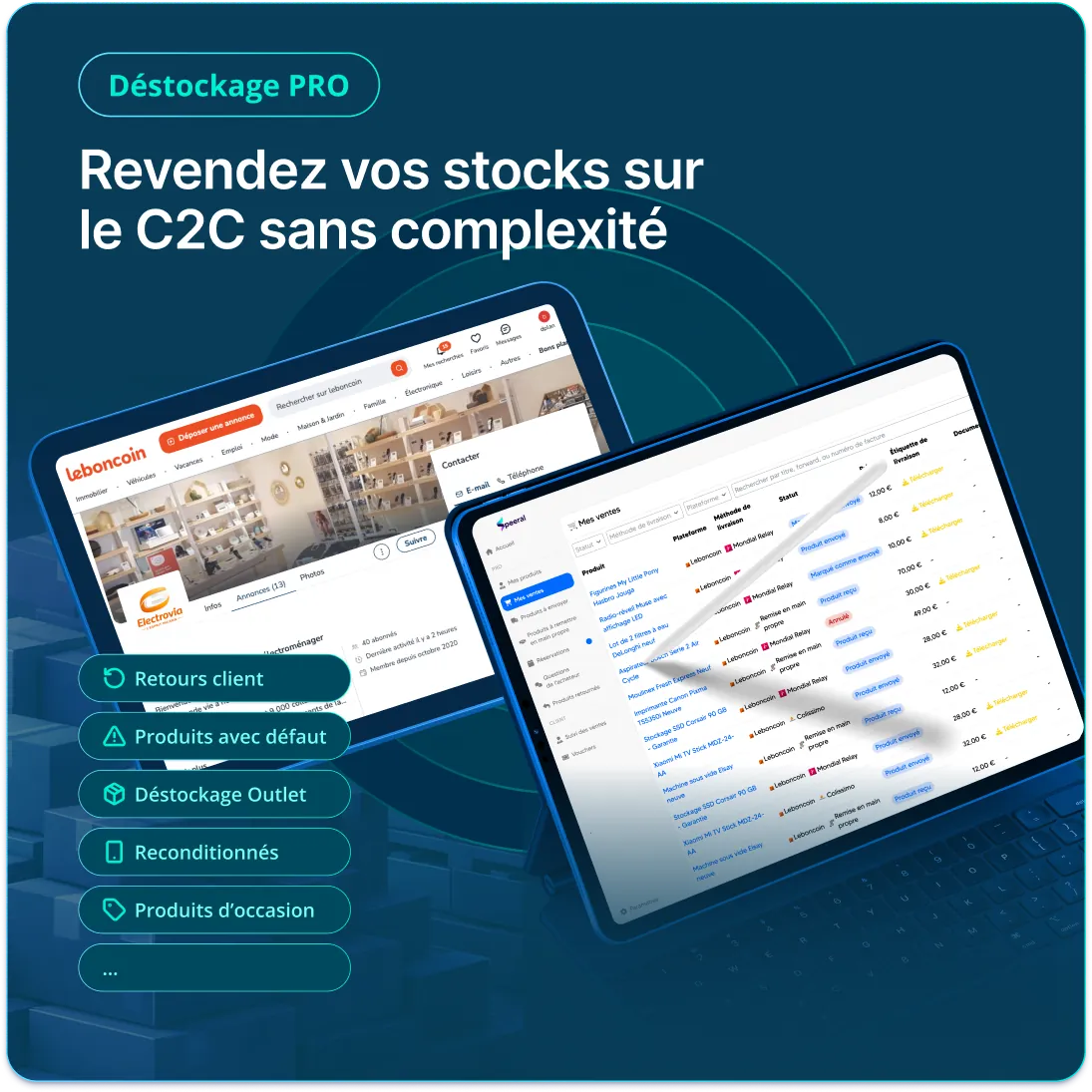Speeral Déstockage PRO - Revendez vos invendus et surstocks sur les marketplaces C2C